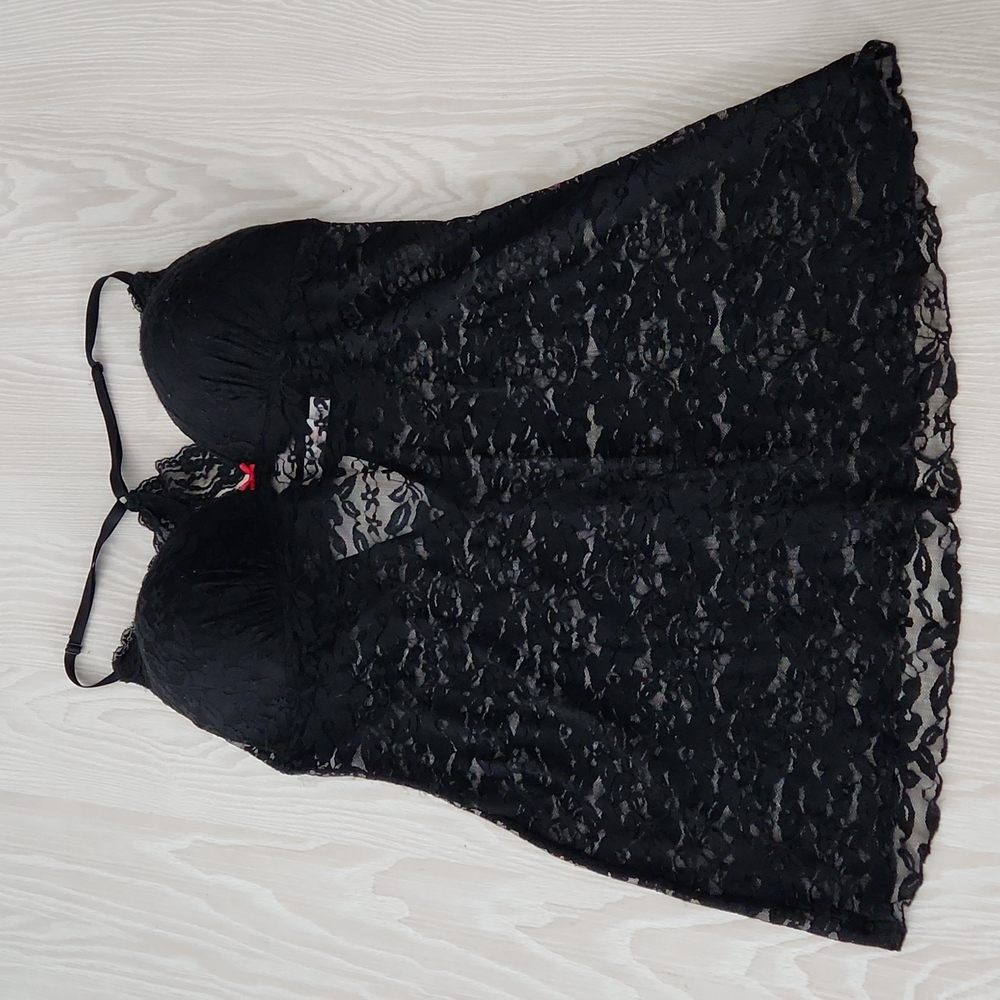 Black Lace Slip Lingerie